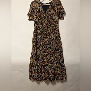 Madewell V neck Floral Dress. EUC. Size 6